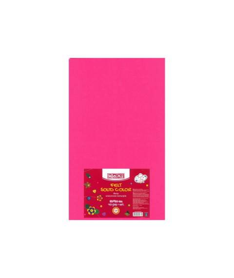 Fetru, 50x30cm, 180g/m2, roz, 10 foi, MAXI
